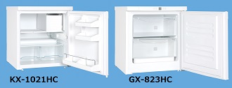 ミニキューブ（ノンフロン小型冷蔵庫・冷凍庫） KX-1021HC / GX-823HC