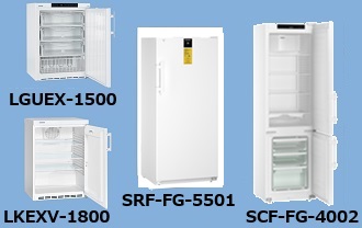 庫内防爆冷蔵庫・冷凍庫・冷凍冷蔵庫（ノンフロン）LGUEX-1500（-26